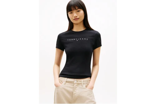 Tommy Jeans Slim Linear T-Shirt Γυναικείο (DW0DW18398 0GK)