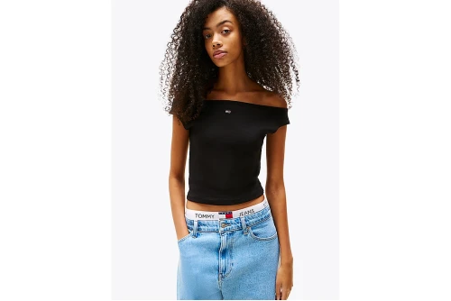 Tommy Jeans Boat Neck Top Ss Ext Μπλούζα Αμάνικη Γυναικεία (DW0DW20234 BDS)