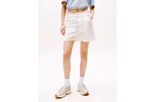Tommy Jeans Cotton Linen Σορτς Casual Γυναικείο (DW0DW20360 YBL)