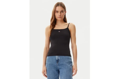 Tommy Jeans Essential Logo Strap Μπλούζα Αμάνικη Γυναικεία (DW0DW20675 BDS)