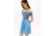 Tommy Jeans Chambray Fit And Flare Γυναικείο Τζιν Φόρεμα Mini