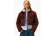 Tommy Jeans Relaxed Corduroy Cropped Γυναικείο Μπουφάν Puffer Καφέ