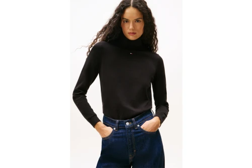 Tommy Jeans Slim Turtleneck Πουλόβερ Γυναικείο (DW0DW21672 BDS)