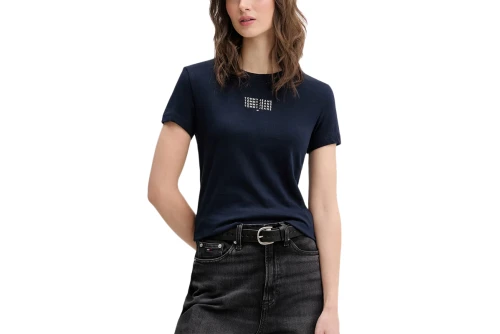 Tommy Jeans Multi Linear Slim T-Shirt Γυναικείο (DW0DW21841 BDS)