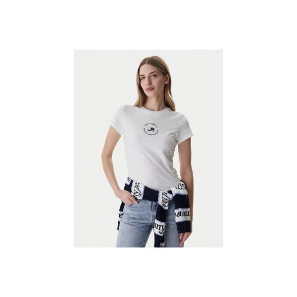 Tommy Jeans Slim Essential Logo 1 T-Shirt Γυναικείο (DW0DW22273 YBL)