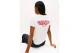 Tommy Jeans Wavy Flag Back Logo Jersey Γυναικείο Κοντομάνικο T-Shirt Εκρού, Κόκκινο