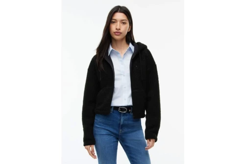 Tommy Jeans Teddy Fleece Hoody Ζακέτα Sherpa Γυναικεία (DW0DW23291 BDS)