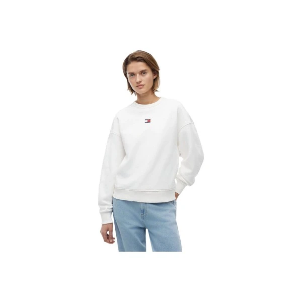 Tommy Jeans Badge Crew Μπλούζα Με Λαιμόκοψη Γυναικεία (DW0DW23297 YBL)