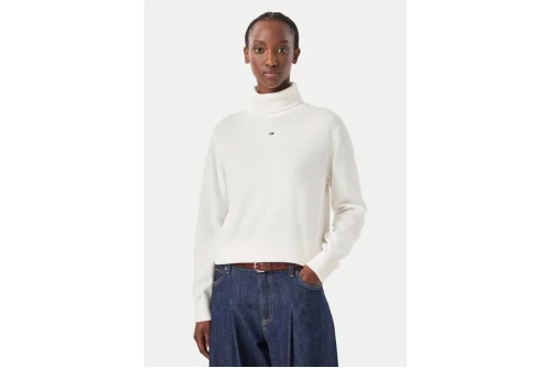 Tommy Jeans Essential Πλεκτή Μπλούζα Με Ψηλό Λαιμό Γυναικεία (DW0DW23361 YBH)
