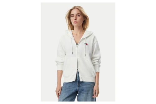 Tommy Jeans Badge Boxy Ζακέτα Βαμβακερή Γυναικεία (DW0DW23529 YBL)