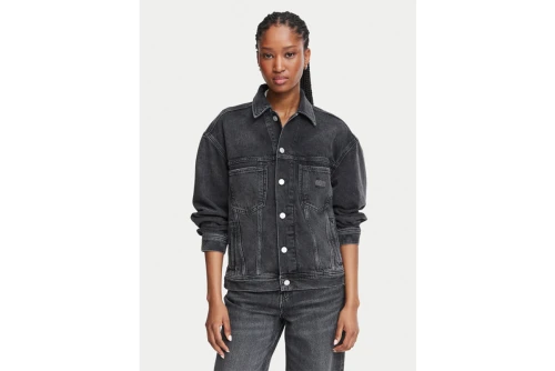 Tommy Jeans Back Rhinestone Logo Μπουφάν Τζιν Γυναικείο (DW0DW23574 1BZ)