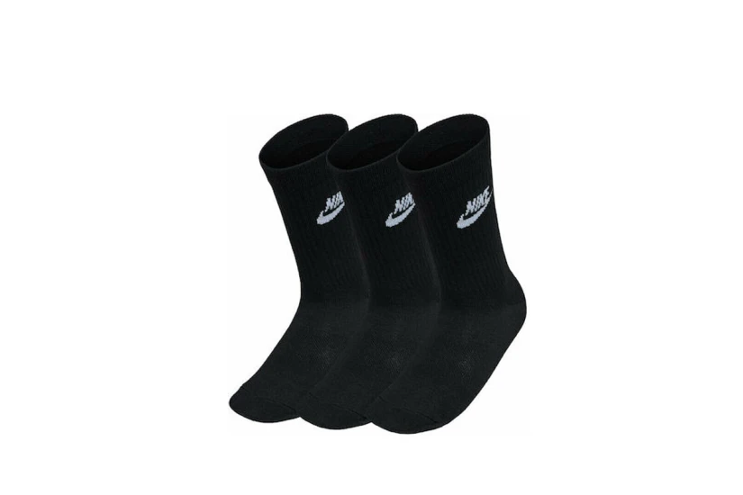 Nike Sportswear Everyday Essential Dri-FIT Ψηλές Κάλτσες Μαύρες 3 Ζευγάρια