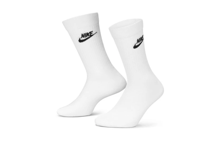 Nike Sportswear Everyday Essential Dri-FIT Ψηλές Κάλτσες Λευκές 3 Ζευγάρια