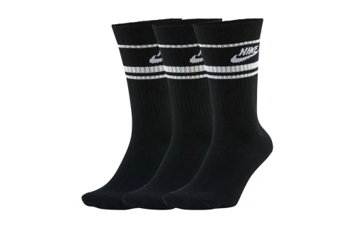 Nike Sportswear Everyday Essential Κάλτσες Ψηλές 3 Ζευγάρια (DX5089 010)