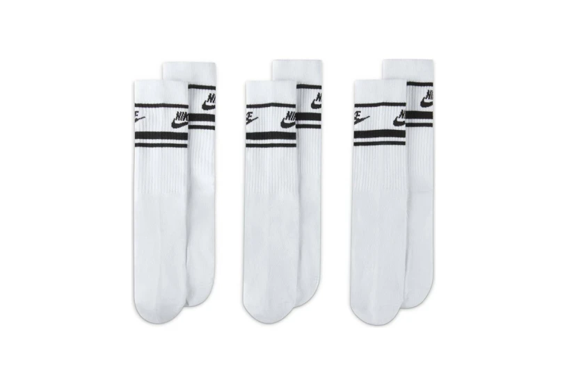 Nike Sportswear Everyday Essential Ψηλές Κάλτσες Λευκές, Μαύρες 3 Ζευγάρια