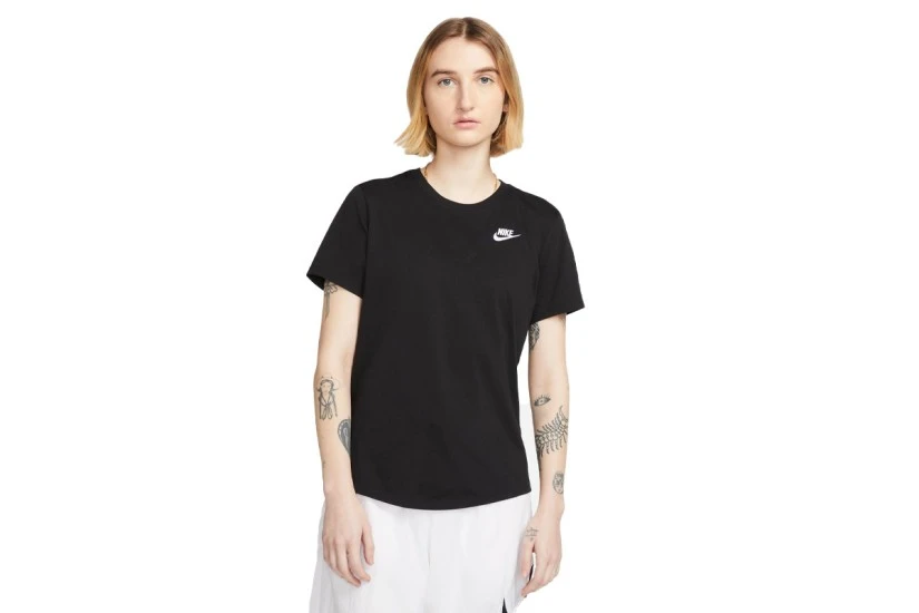 Nike Sportswear Club Essentials Γυναικείο Κοντομάνικο T-Shirt Μαύρο