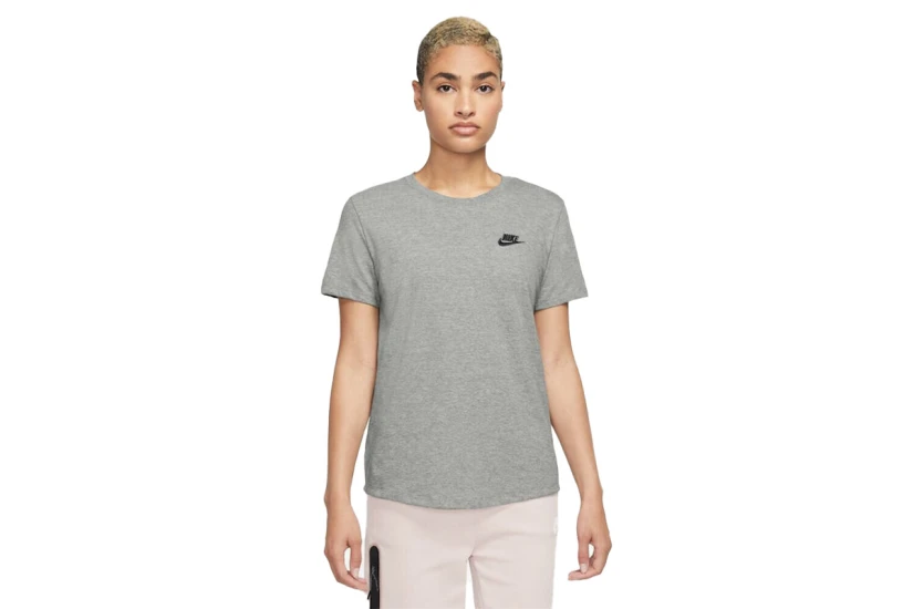 Nike Sportswear Club Essentials Γυναικείο Κοντομάνικο T-Shirt Γκρι