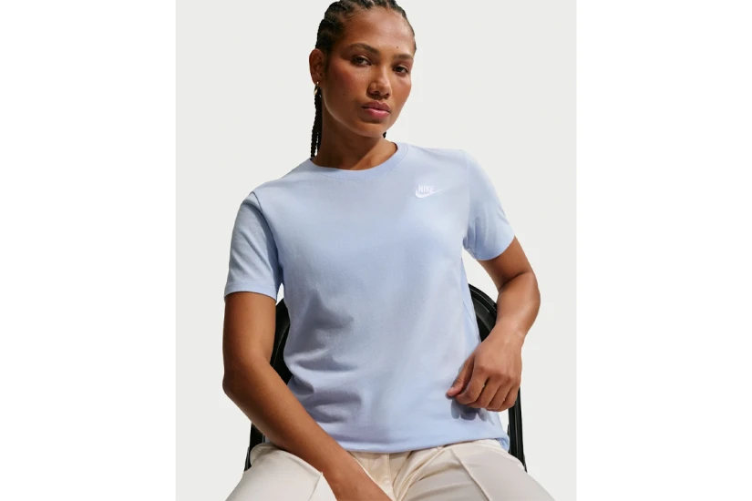 Nike Sportswear Club Essentials Γυναικείο Κοντομάνικο T-Shirt Γαλάζιο