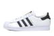Adidas Originals Superstar Ανδρικά Sneakers Λευκά, Μαύρα, Χρυσά