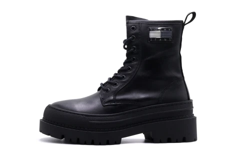 Tommy Jeans Tjw Foxing Lace Up Leather Boot Μποτάκια Μόδας (EN0EN02217 BDS)