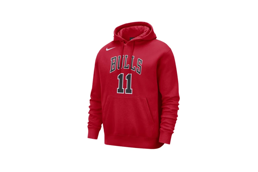 Nike NBA Chicago Bulls Ανδρικό Φούτερ με Κουκούλα Κόκκινο