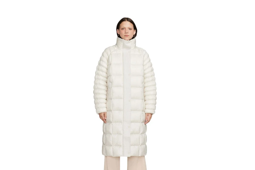 Nike Sportswear Swoosh PrimaLoft Γυναικείο Puffer Μπουφάν Λευκό