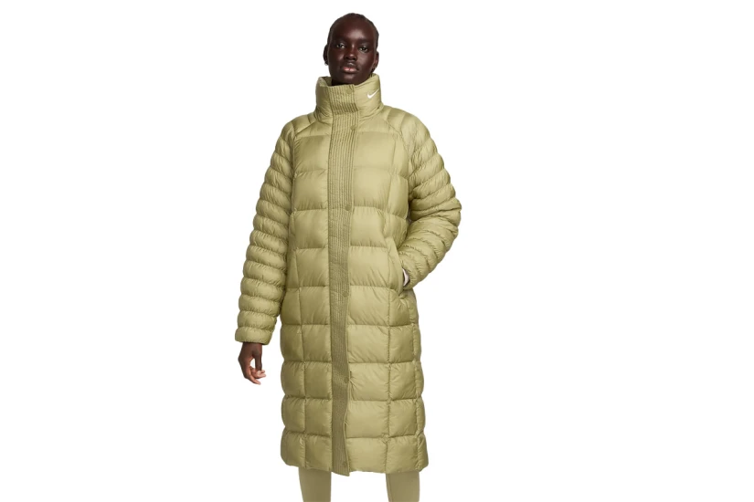 Nike Sportswear Swoosh PrimaLoft Γυναικείο Puffer Μπουφάν Χρυσό
