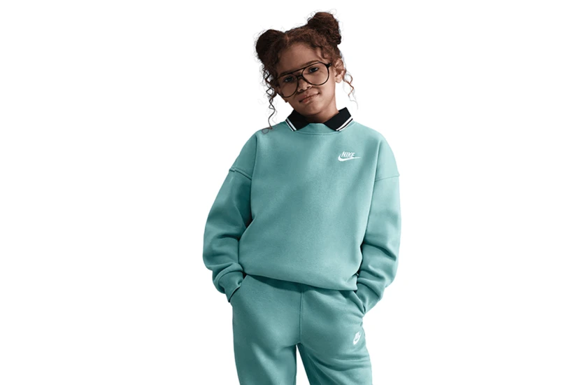 Nike Sportswear Club Fleece Παιδική Μακρυμάνικη Μπλούζα Οινοπνευματί