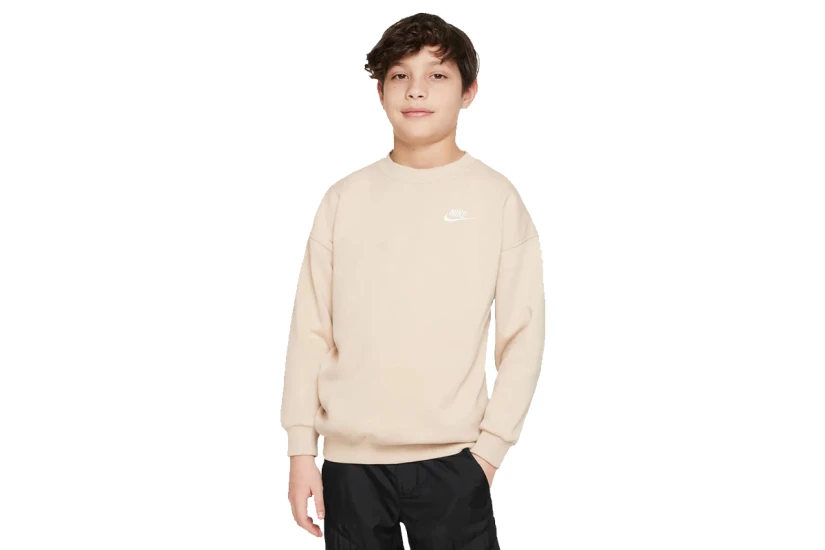 Nike Sportswear Club Fleece Παιδική Μακρυμάνικη Μπλούζα Μπεζ