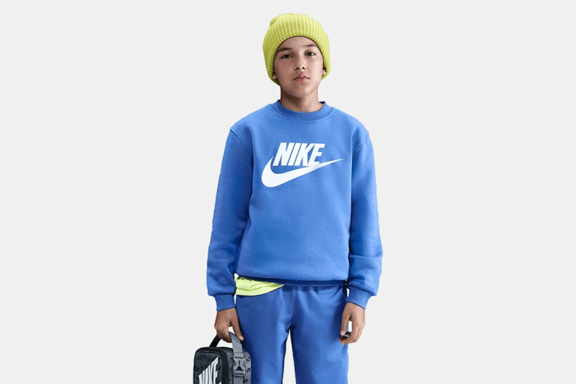 Nike Sportswear Club Fleece Παιδική Μακρυμάνικη Μπλούζα Μωβ