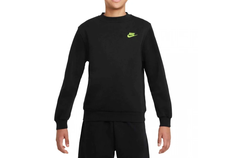 Nike Sportswear Club Fleece Παιδική Μακρυμάνικη Μπλούζα Μαύρη