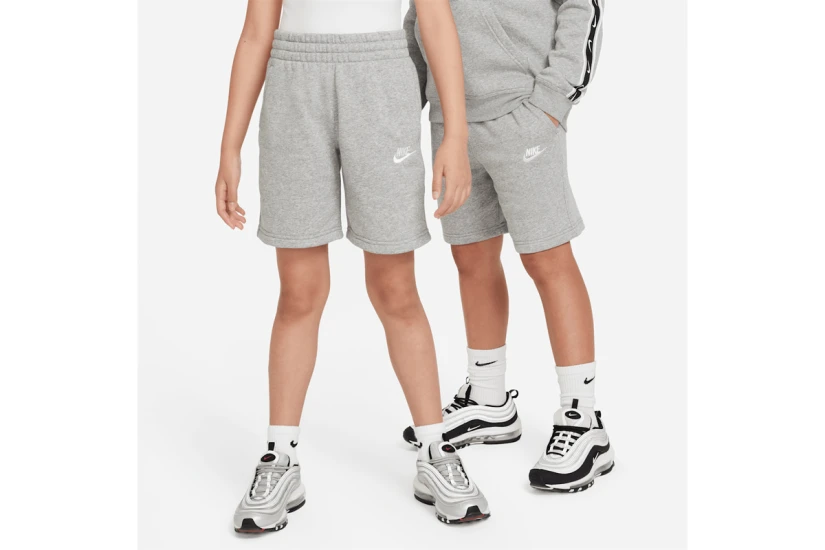 Nike Sportswear Club Fleece Παιδική Αθλητική Βερμούδα Γκρι