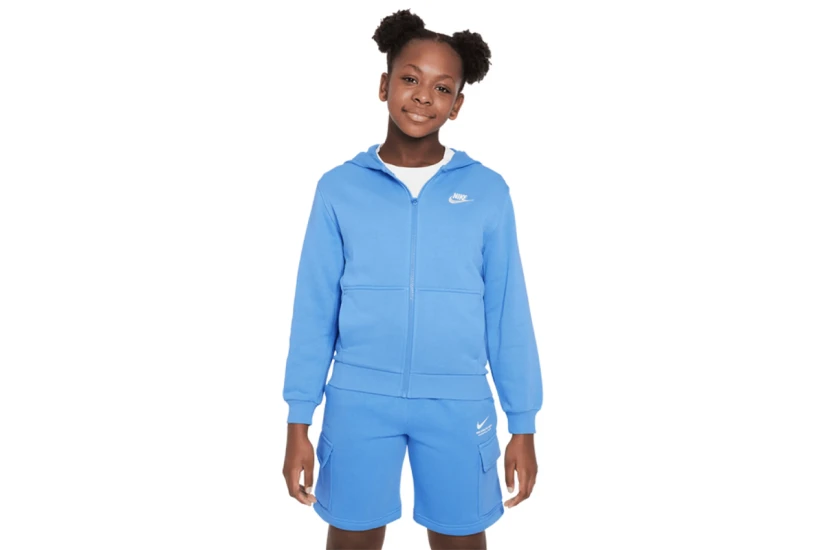 Nike Club Fleece French Terry Παιδική Βαμβακερή Ζακέτα με Κουκούλα