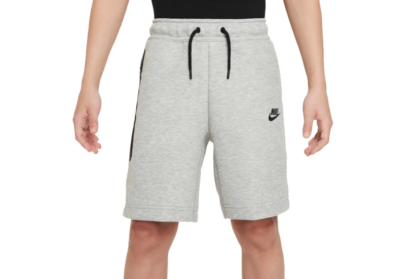Nike Tech Fleece Παιδική Αθλητική Βερμούδα Γκρι