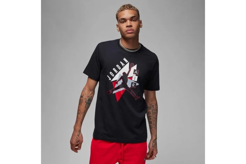Jordan Jumpman Graphic Logo Ανδρικό Κοντομάνικο T-Shirt Μαύρο, Λευκό, Κόκκινο, Γκρι