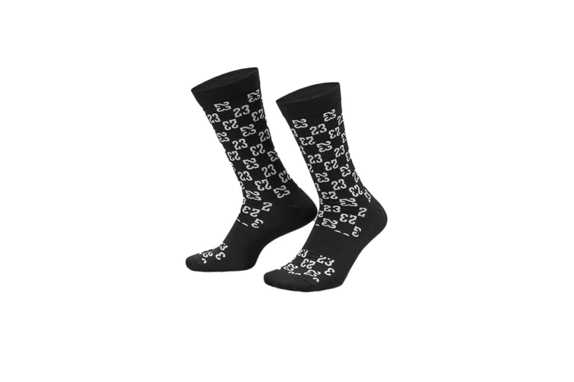 Jordan Everyday Essentials Unisex Ψηλές Kάλτσες Μαύρες, Λευκές 1 Ζευγάρι
