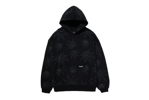 Huf Plantlife Fleece Hoodie Ανδρικό (FL00205 BLACK)