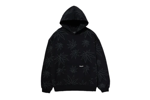 Huf Plantlife Fleece Hoodie Ανδρικό (FL00205 BLACK)