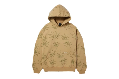 Huf Plantlife Fleece Hoodie Ανδρικό (FL00205 OATMEAL)
