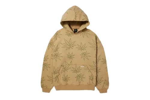 Huf Plantlife Fleece Hoodie Ανδρικό (FL00205 OATMEAL)