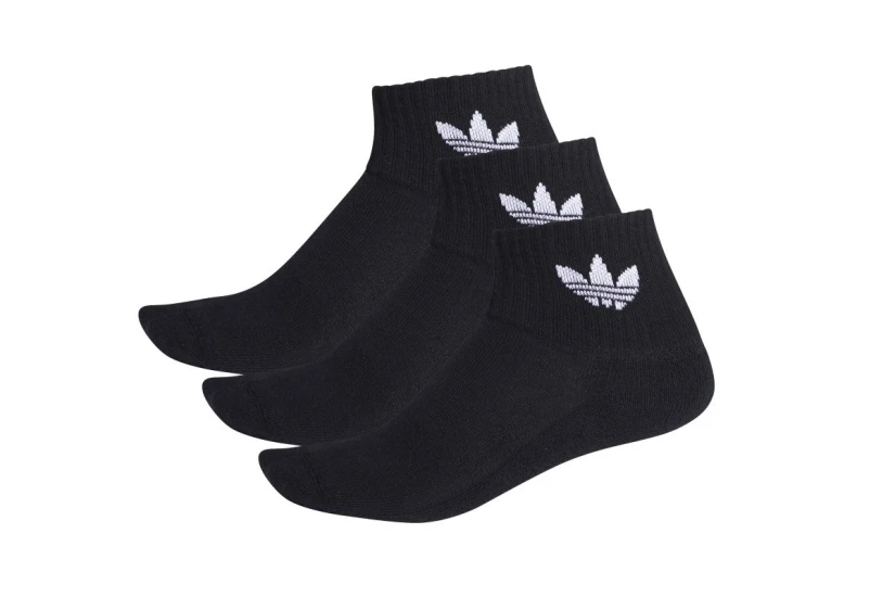 Adidas Originals Κάλτσες μέχρι τον Αστράγαλο Μαύρες 3 Ζευγάρια