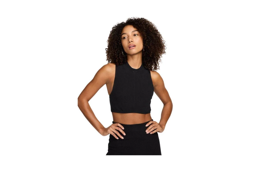 Nike Sportswear Chill Knit Γυναικεία Αμάνικη Crop Top Μπλούζα