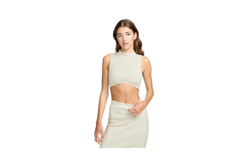 Nike Sportswear Chill Knit Γυναικεία Αμάνικη Crop Top Μπλούζα