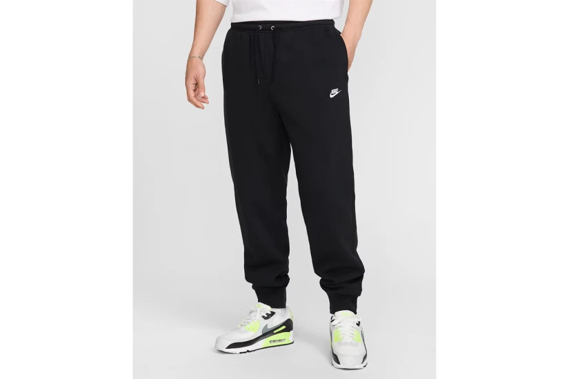 Nike Club Fleece Ανδρικό Παντελόνι Φόρμας Μαύρο