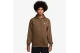 Nike Club Fleece Ανδρικό Φούτερ Με Κουκούλα Καφέ