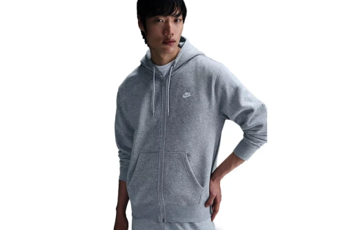Nike Club Fleece Ζακέτα Βαμβακερή Ανδρική (FN3861 063)