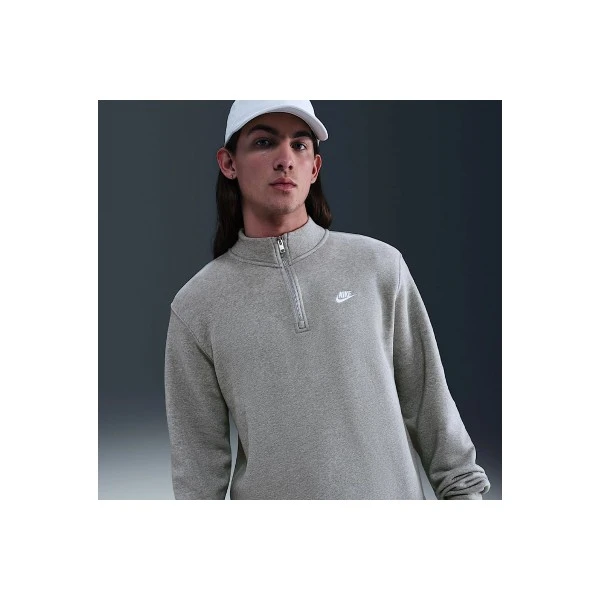 Nike Sportswear Club Fleece Μπλούζα Με Φερμουάρ Ανδρική (FN3864 063)