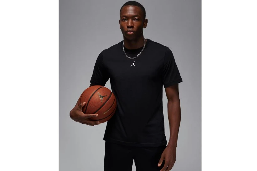 Jordan Sport Dri-FIT Ανδρικό Κοντομάνικο T-Shirt Μαύρο