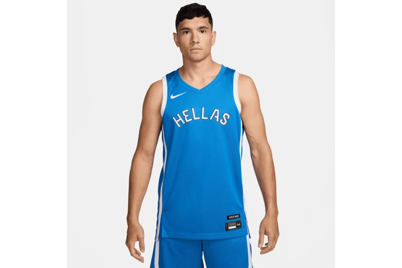 Nike Dri-FIT Limited Road Ανδρική Φανέλα Μπάσκετ Εθνικής Ελλάδας Ρουά, Λευκή