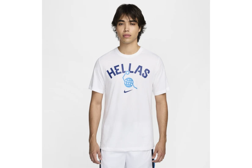 Nike Hellas Dri-FIT Ανδρικό Μπασκετικό Κοντομάνικο T-Shirt Εθνικής Ελλάδας